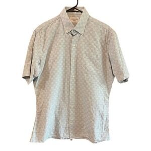 Ledbury Fine Shirting‎ Mens Tailored Fit Short Sleeve Button Down Shirt check
